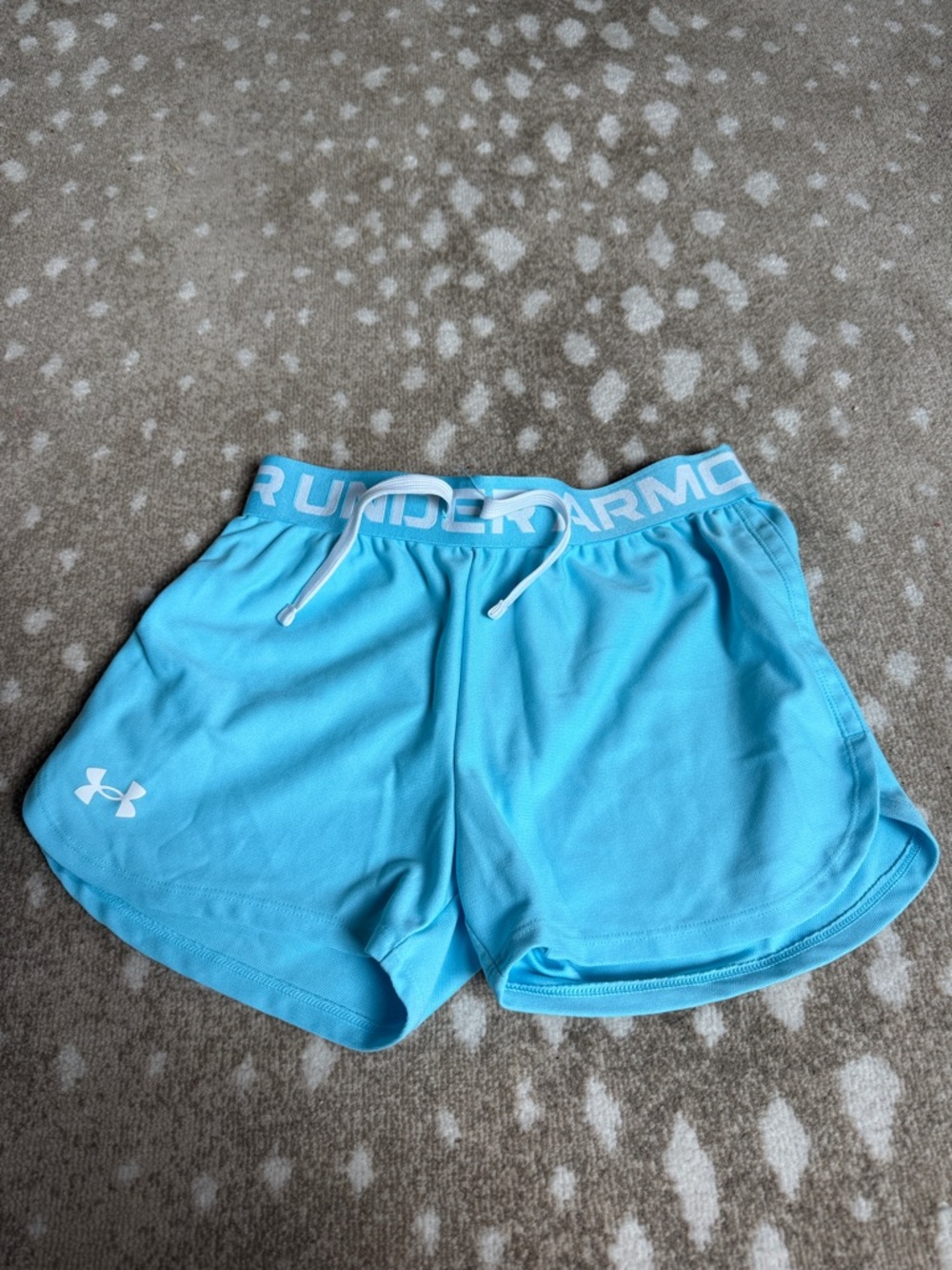 Under Armour Women's Light Blue Athletic Shorts Girls